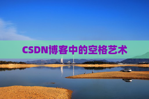 CSDN博客中的空格艺术